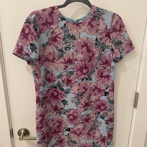 Aritzia Babaton Mini Floral Print Dress